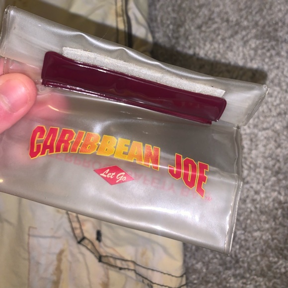 Caribbean Joe Yellow & Brown Swim Trunks sz XL - Picture 7 of 10